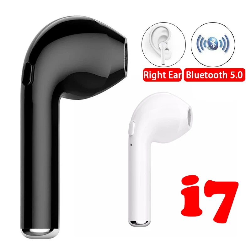 Беспроводные наушники Bluetooth 5,0 наушники i7 наушники для samsung Xiaomi huawei Vivo Oppo телефон 3D Музыка Спорт одно правое ухо|Наушники и гарнитуры| | АлиЭкспресс