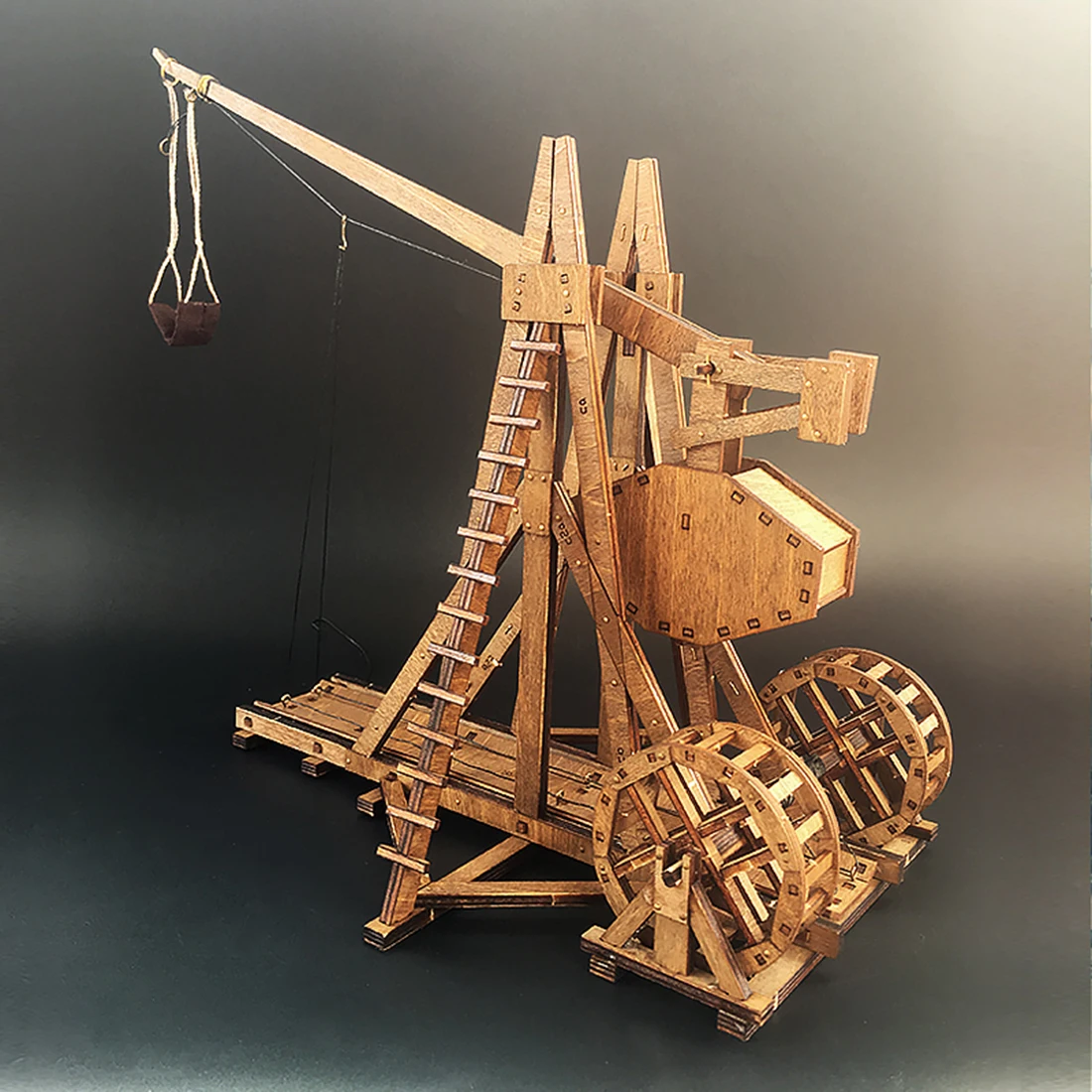 DIY старинная колесница модель осадная машина деревянная 3D модель головоломки-противовес требуше