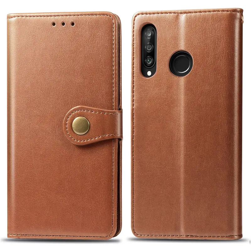 

Honor 20S Leather Flip Case For Huawei P30 Lite Nova 4E P30 Lite 2020 P30 Lite XL Honor 20 S Soft Silicon Shockproof Phone Cover