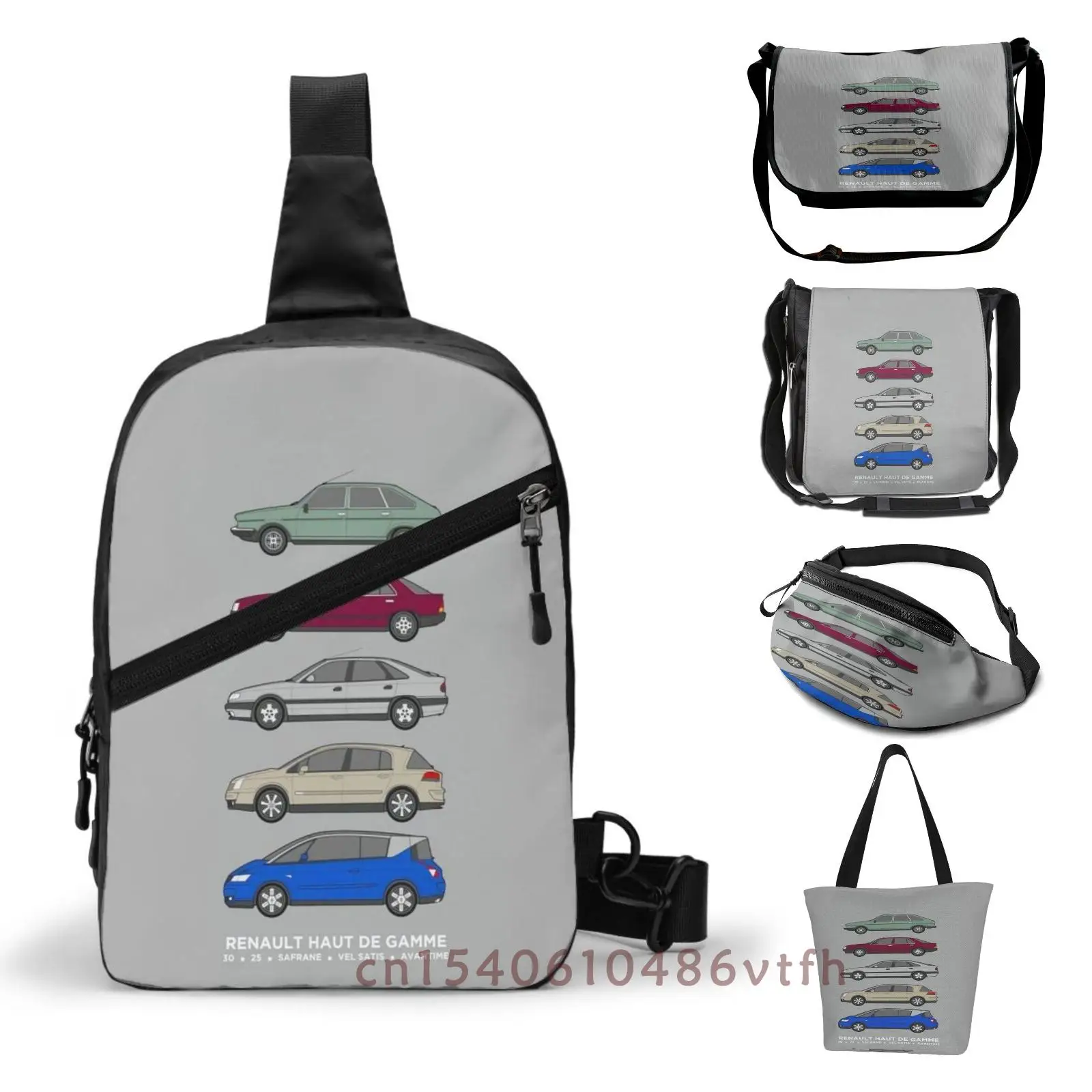 Women Chest Bag Renault Haut De Gamme Classic Car Collection Artwork 30 25  Safrane Vel Satis & Avantime Men Waist Bags - Chest Bags - AliExpress