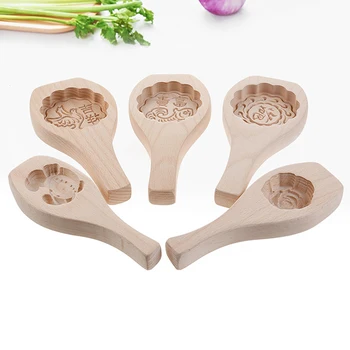 

Wood Snowy Moon Cake Pastry Mandoo Clip Mold Pumpkin Green Bean Cake Food Bake Shops Mould Large Models Kitchen Tools