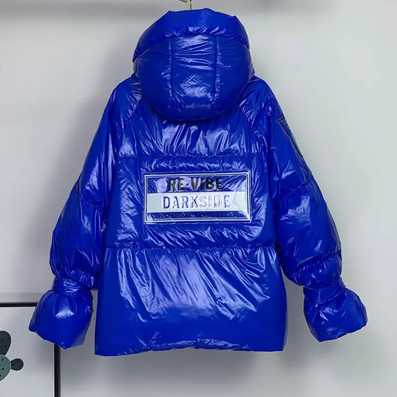 Down Coat Thick Winter 2020 Fashion Glossy Women