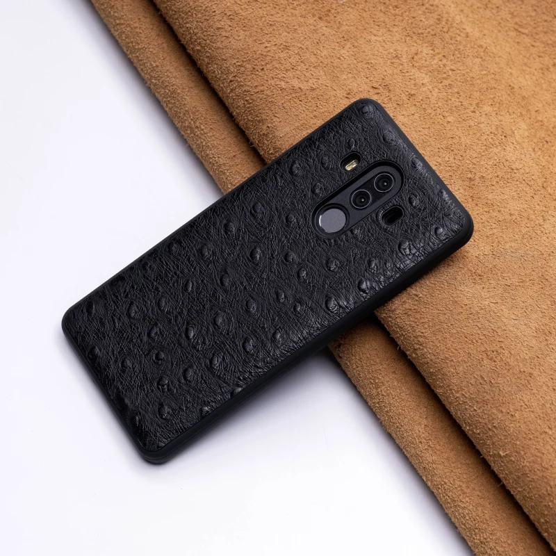 Чехол для телефона из страусиной кожи для huawei mate 20 10 9 Pro P10 P20 Lite, мягкий ТПУ чехол для Honor 8X Max 9 10 Nova 3 3i Capa