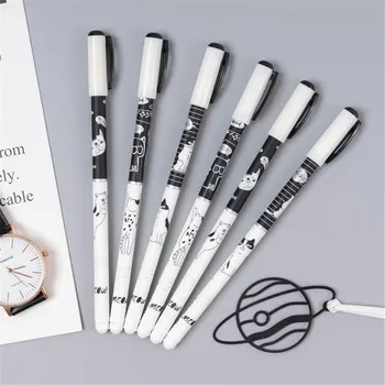 

3pc Scented Gel Pen Cute Cartoon Cat Gel Pen 0.38mm Blue Ink Ball Pen Office Writing Tools School Student Supplies