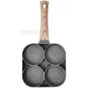 4 Hole Frying Pot Pan Thickened Omelet Pan Non-stick Egg Pancake Steak Pan Cooking Egg Ham Pans Breakfast Maker Kitchen Cookware 5