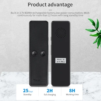 

K6 Translator 68 Language Mini Smart Translator Instant Voice Real Time Translator Portable Wireless Bluetooth Travel Translator