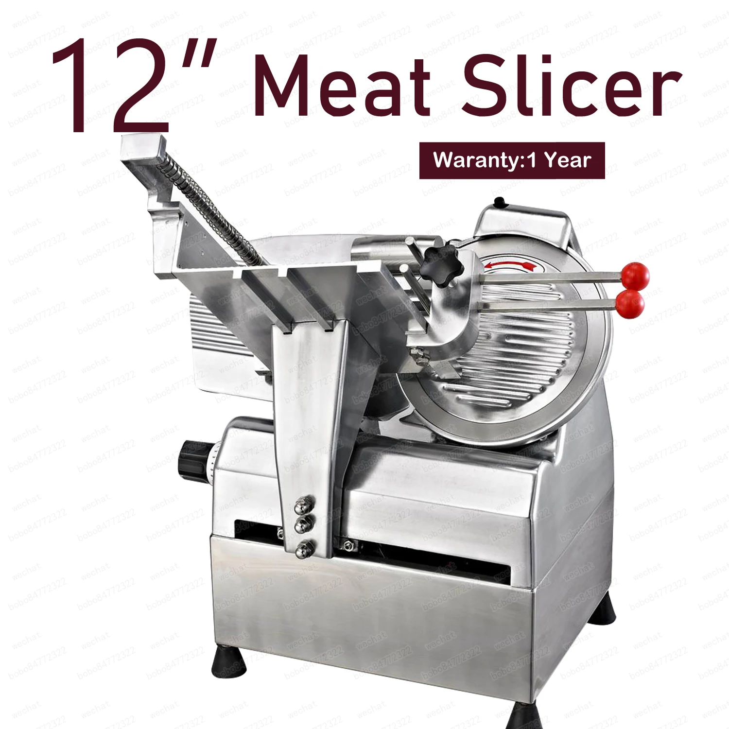 US $522.00 12 Inch Electric Frozen Meat Slicer Machine Fully Automatic