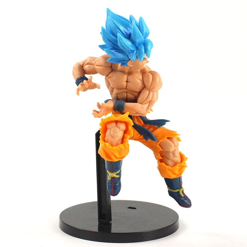 Dragon Ball Super Figures: Son Goku & Vegeta Super Saiyan Blue Hair PVC Toy Figurines (20-21cm) image 3