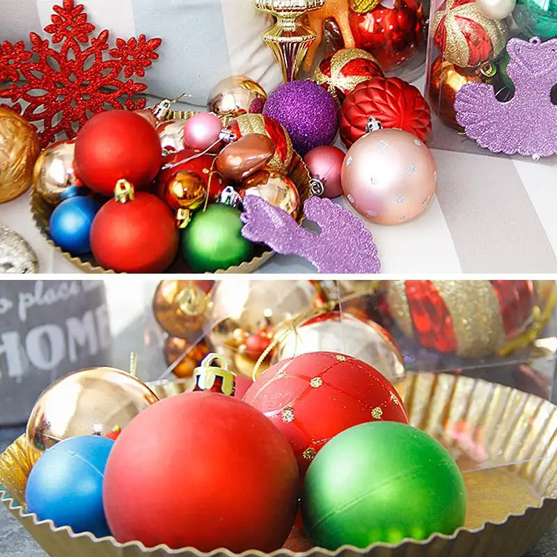26 Pcs Christmas Valery Madelyn Shatterproof Christmas Ball Ornaments Christmas Decoration Christmas Pendant& Drop Ornaments
