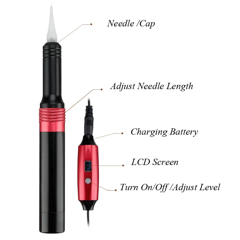 

Permanent Tattoo Makeup Pen Tattoo Machine Professional Makeup Eyebrow Lip Tools for Eyeliner