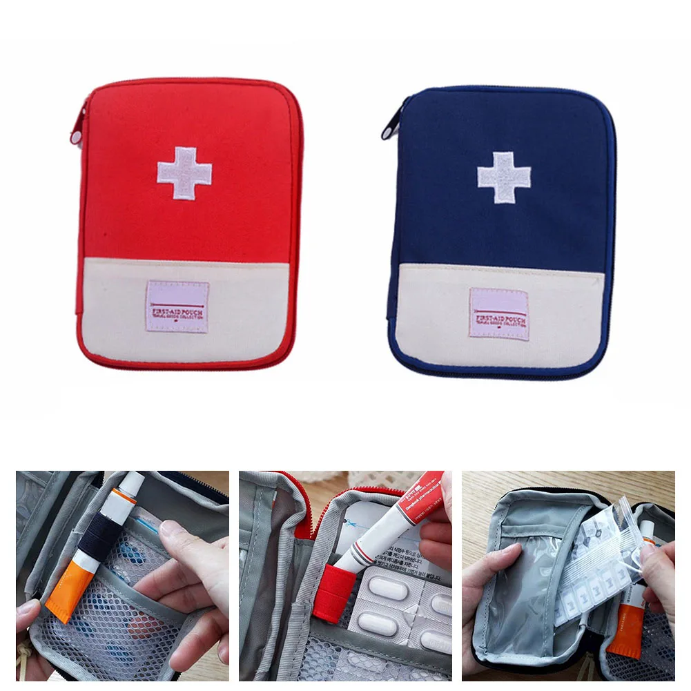 Empty First Aid Bag Emergency Pouch Travel Medicine Pill Storage Bags Outdoor Survival Organizer PUO88