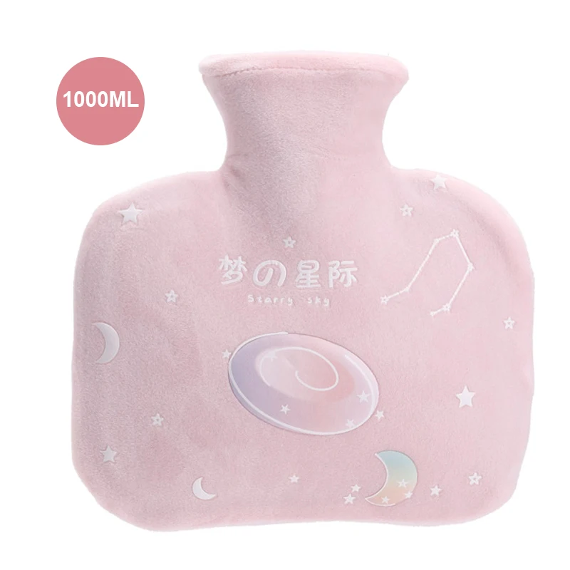23 Thicken 1000ML 350-1000 мл бутылка для горячей воды с фруктовым принтом, с крышкой, высокая плотность, ручная грелка, карманный нагреватель, утолщенная резиновая сумка для горячей воды, портативная - Цвет: 23 Thicken 1000ML