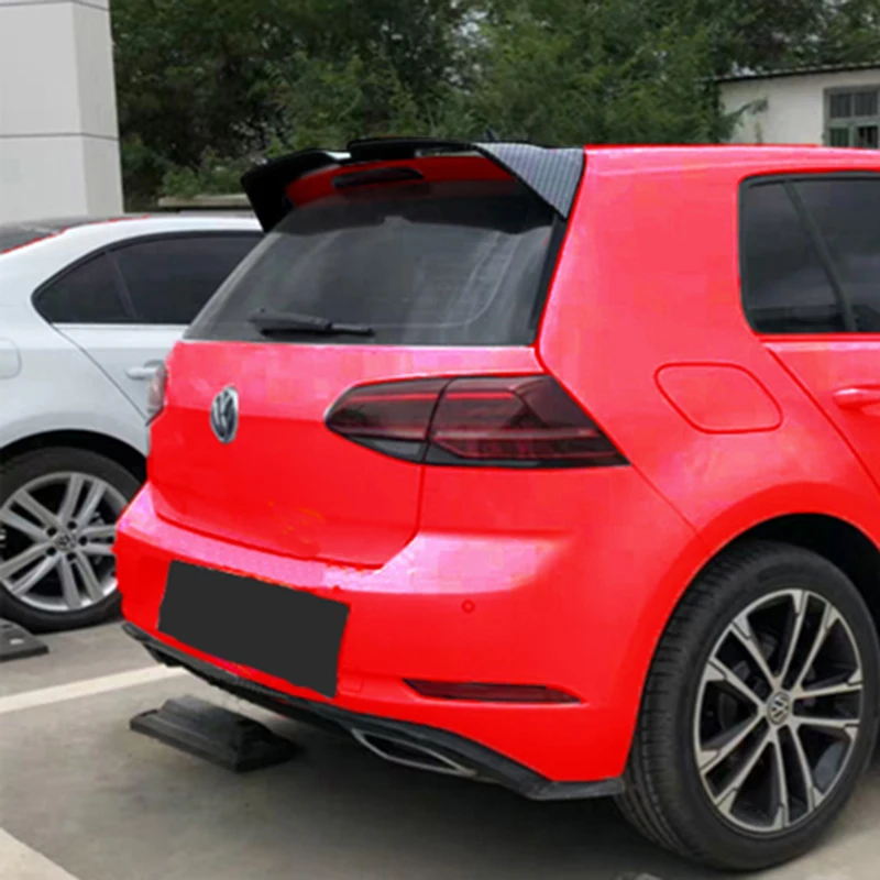 Для Volkswagen Golf 7 GTI 2013- спойлер из углеродного волокна декоративный узор заднее крыло Golf 7 GTI Высококачественный ABS спойлер