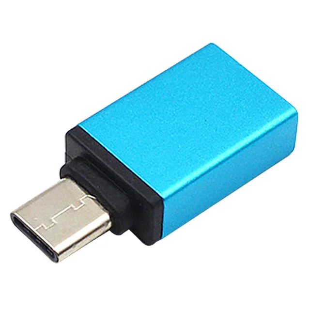 Usb C адаптер типа OTG C Usbc Адаптер конвертера OTG Usb type c 3,0 Для Xiaomi Oneplus 7 Pro huawei адаптер Usb Tipo C адаптер - Цвет: Синий