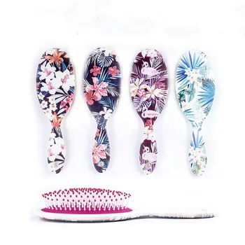 

1pc Cute Anti-static Hair Brush Massage Comb Shower Wet Detangle Hair Brush Salon Hair Styling Tools Girls