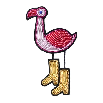 

Hand-embroidered Badge Accessories Pin Decoration Creative Cartoon Bird Guardian Small Animal Brooch High-end Female