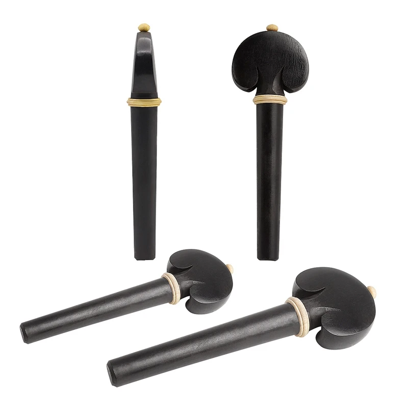 4 шт Профессиональный эбенового деревянный для виолончели Колки Виолончель