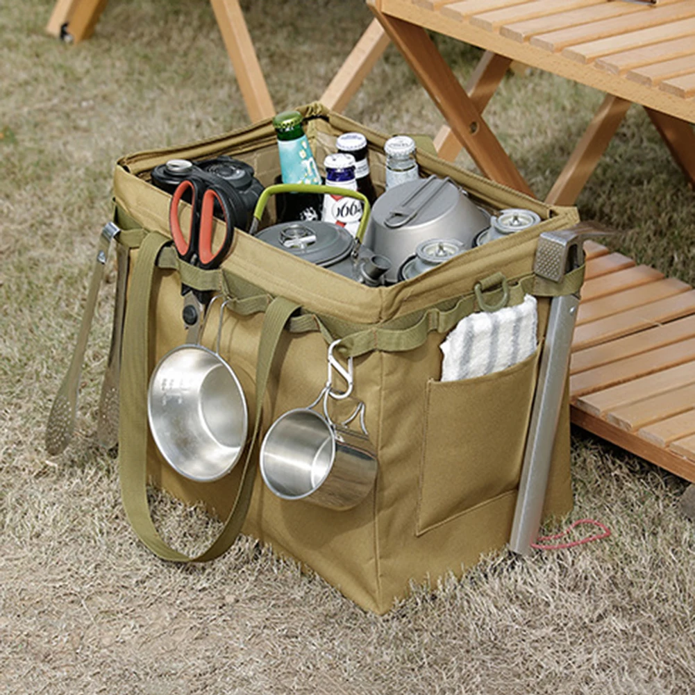 Outdoor Camping Travel Tools Storage Bag Large Capacity Handbag Portable Folding Shopping Bags