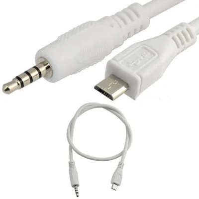 

3.5mm Stereo Male to Micro USB 5Pin Male Adapter Convertor Cable 0.5M for MP3 MP4