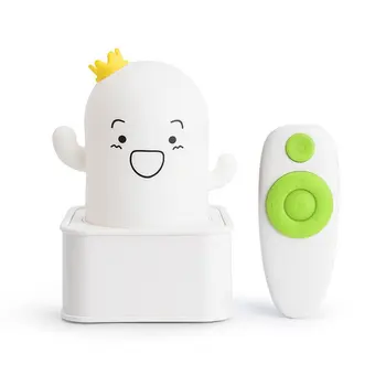 

Creative Cactus Shape Patted Silicone Night Light LED Lamp Christmas Gift for Baby Kids Room Multicolor remote touch Night light