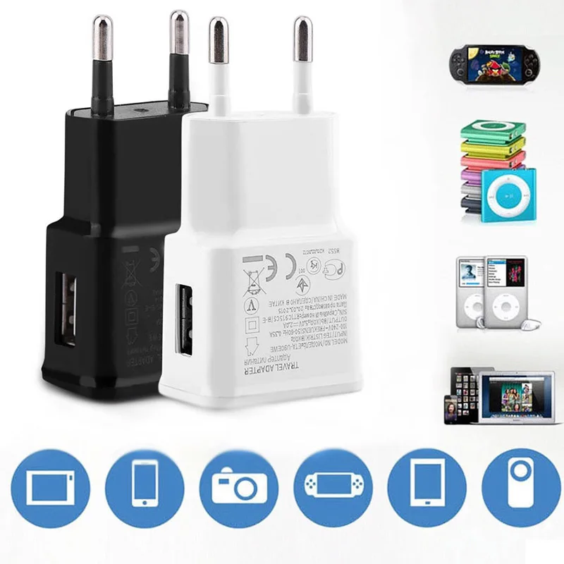 10Pcs/lot Travel Wall Charger 5V 2A Universal Phone Adapter For Samsung A10 A31 A41 A51 A71 A5 A7 2017 J3 J5 J7 2016 USB Charger