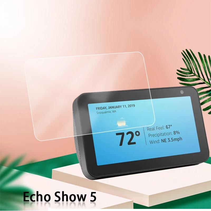 Для Amazon Echo Show 5 Защита экрана против царапин Закаленное стекло для Amazon Echo Show 5 8," HD Защитная стеклянная пленка