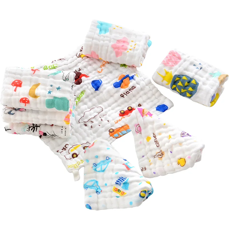 Lowered Gauze Cotton Towel Handkerchief Muslin-Cloth Hand-Face-Wipes Square Saliva Kids Girl KJnJQMmgj