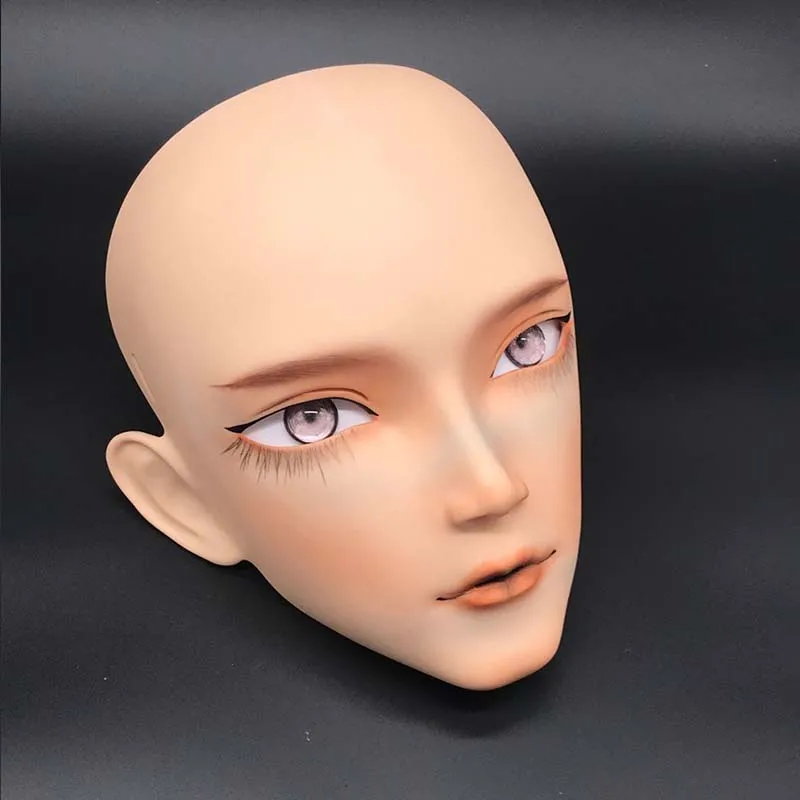 mask1 LiLi Mask-27) милая девушка Смола половина головы настроить Косплей Японская ролевая игра Аниме Силиконовые кигуруми маска Трансвестит кукла - Цвет: mask1