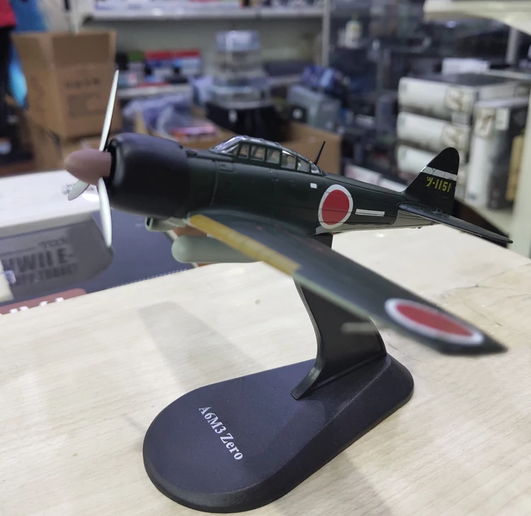 1/72 Второй мировой войны японский нулевой a6m3 Истребитель модель самолета из сплава