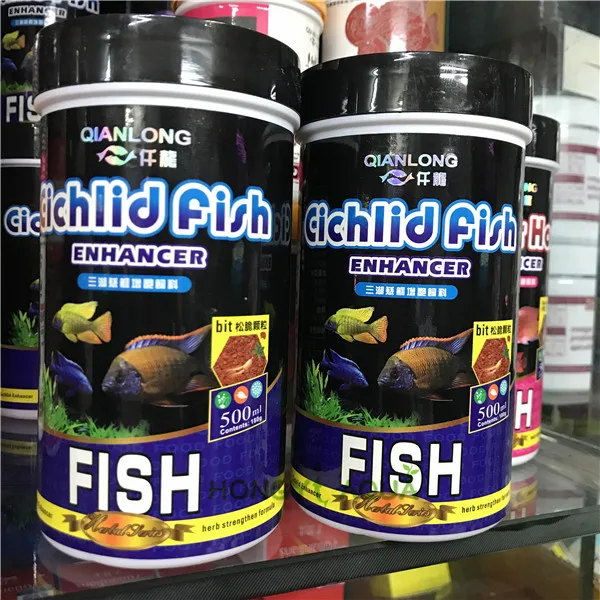 

High Nutrition fish food for cichlid Fish Color Enhancer Fish Feed 500ML