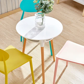 

Modern and simple double-decker small round table