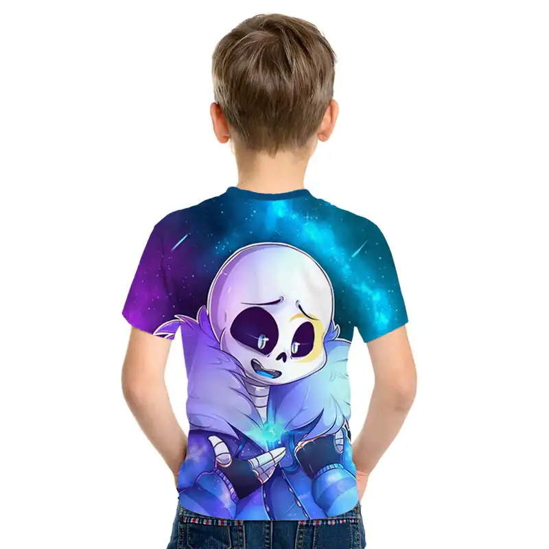 2020 Summer Kids 3d Game T Shirt Boys Girls Undertale Sans Lovely Anime Printed T Shirt Children Fashion Tshirt Tops 4 12 Years T Shirts Aliexpress - 4 11 years unisex kids game roblox printed summer t shirt top