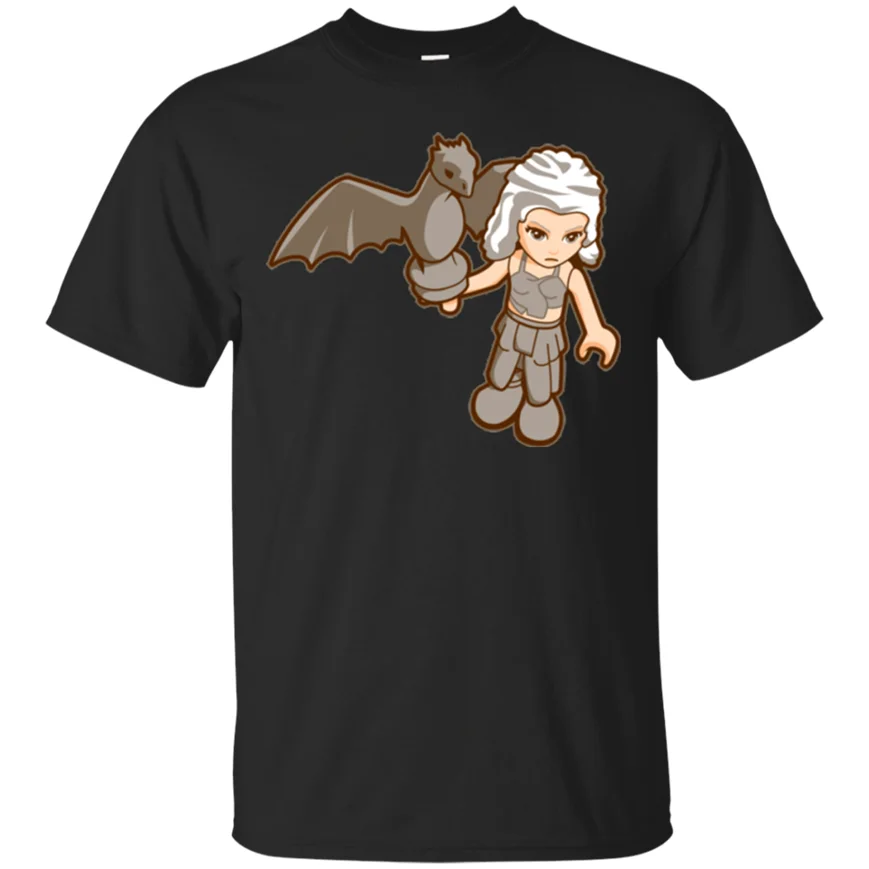 Khalego Khaleesi Daenerys Targaryen Khal Drogo Игра престолов черная футболка Повседневная | Мужская