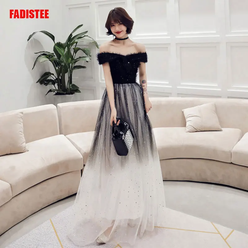 FADISTEE Новое поступление Элегантный для выпускного вечера платья Vestido de Festa платье вечернее удлинённый сюртук халат de mariee халат для причастия девушки - Цвет: photo color