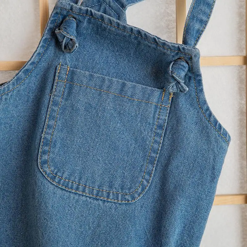 Autumn Newborn Denim overalls Baby Girls Boys Jumpsuit Overall Toddler Girl Cowboy Clothes Infant Baby Girls Boys Romper Bamboo fiber children's clothes