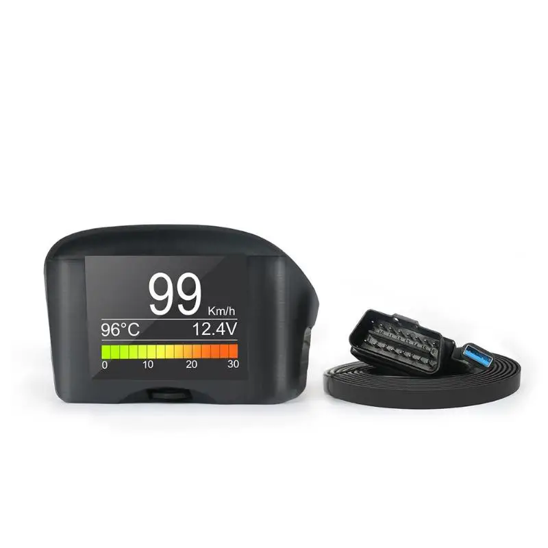 AUTOOL автомобиль OBD HUD Дисплей проектор напряжение скорость сигнализации Многофункциональный над скоростью Предупреждение лобовое стекло проектор сигнализация Sys