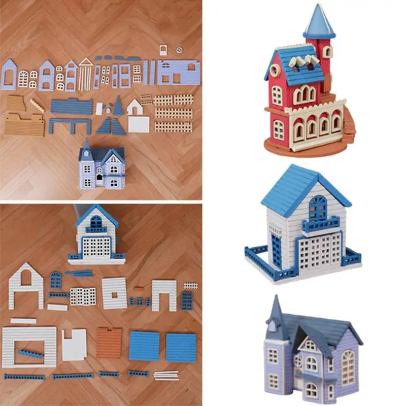 1:12 Кукольный дом новые детские подарки DIY Миниатюрный 3d Деревянный миниатюрный кукольный домик игрушки подходят для всех видов мини-мебели