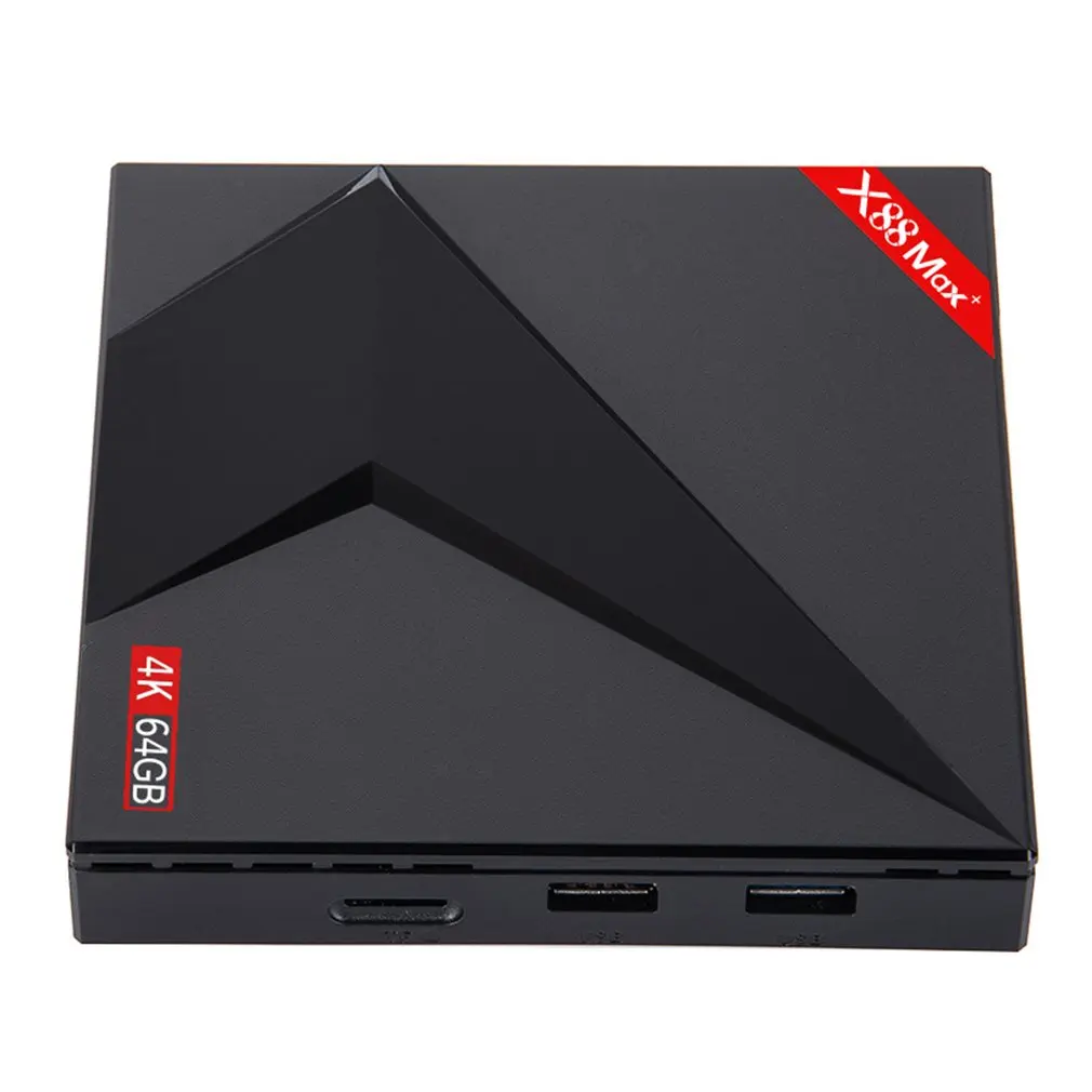 Android 9,0 тв-приставка 4 гб озу 64 гб пзу X88 MAX PLUS RK3328 четырехъядерный TYPE-C 2,4G/5 Ghz двойной WiFi BT4.0 4K смарт-приставка PK 8,1
