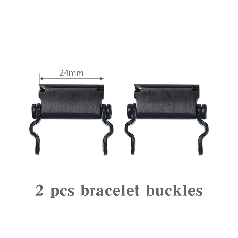 Black buckles 2 pcs