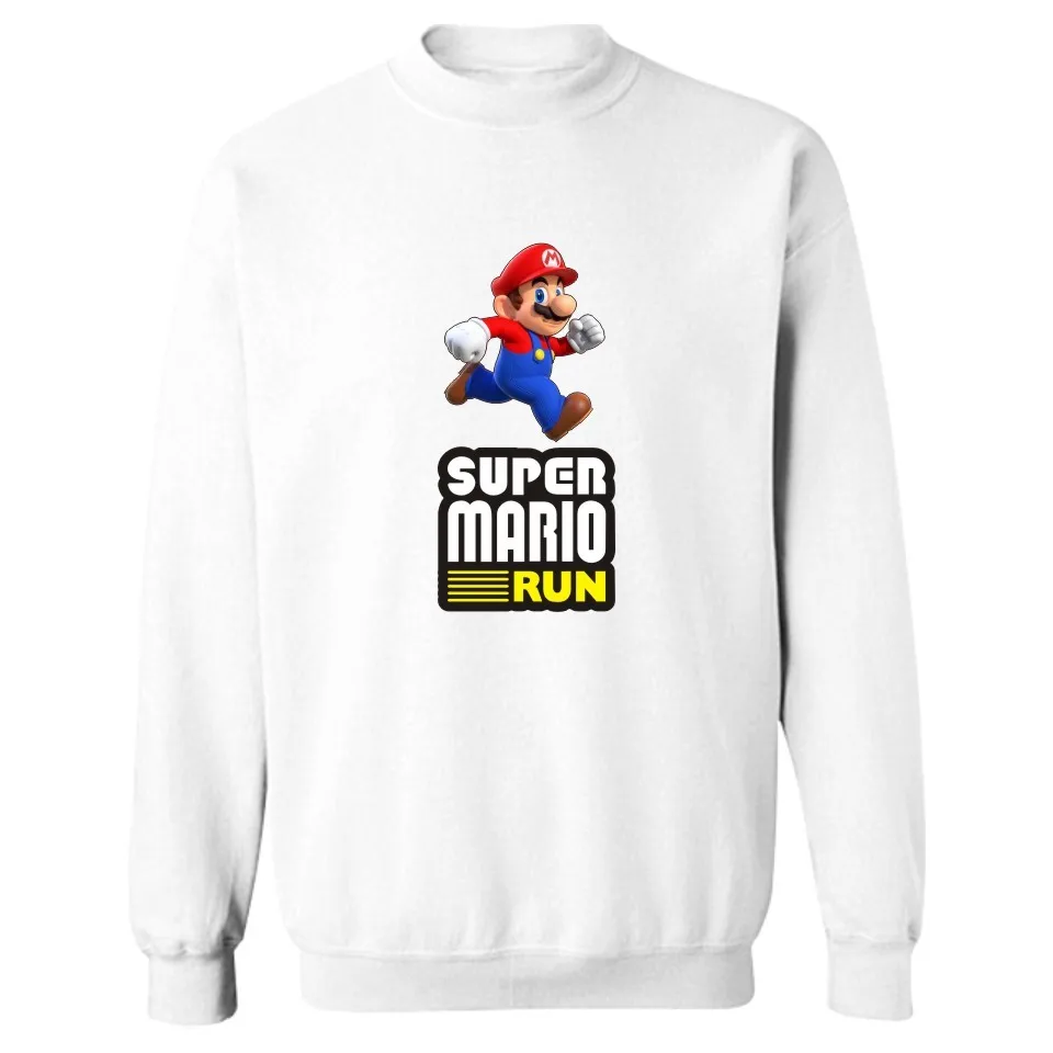 Супер MarioRun игровая Толстовка для мужчин хип-хоп в уличном стиле супер Марио мужские толстовки и свитшоты больших размеров 4XL