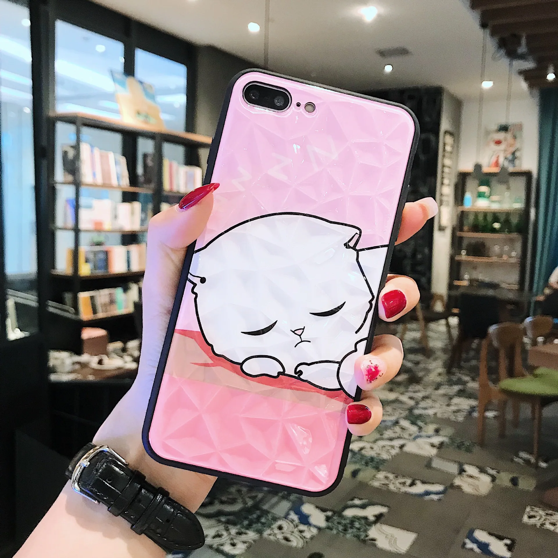 Роскошный чехол для телефона для iPhone 6 6S Plus 7 8 Plus Coque закаленное Стекло крышка чехол для iPhone X XR XS MAX для чехол для iPhone