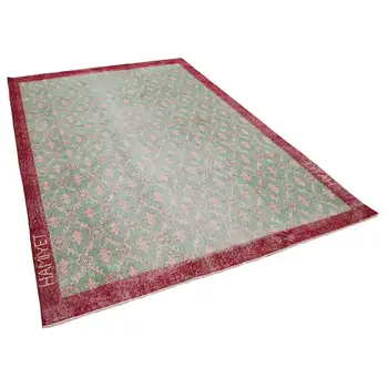 

196x288 Cm Green Handmade Bohemian Rug-6x9 Ft
