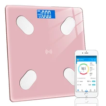 Smart Scales Wireless Body Fat ScaleBMI Digital Bathroom Scales Highly Precise Bluetooth Scale Weight Weight 13 Measurements LCD