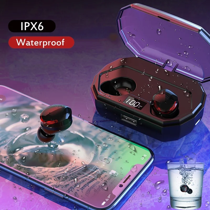Yueetc R10 наушники-вкладыши TWS bluetooth наушники, беспроводные наушники bluetooth гарнитура для смартфона