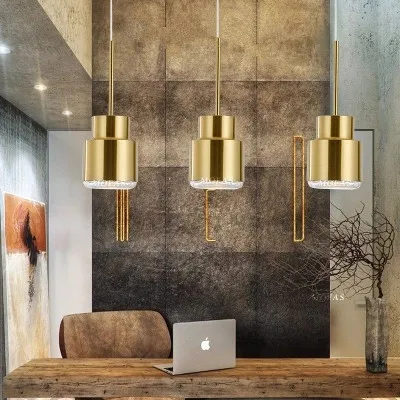 

Modern Led Metal Pendant Lights Wrought Iron Glass Round Ball Brass Rod Hanging Lamp For Living Roomcafekitchen Nordic Lighting