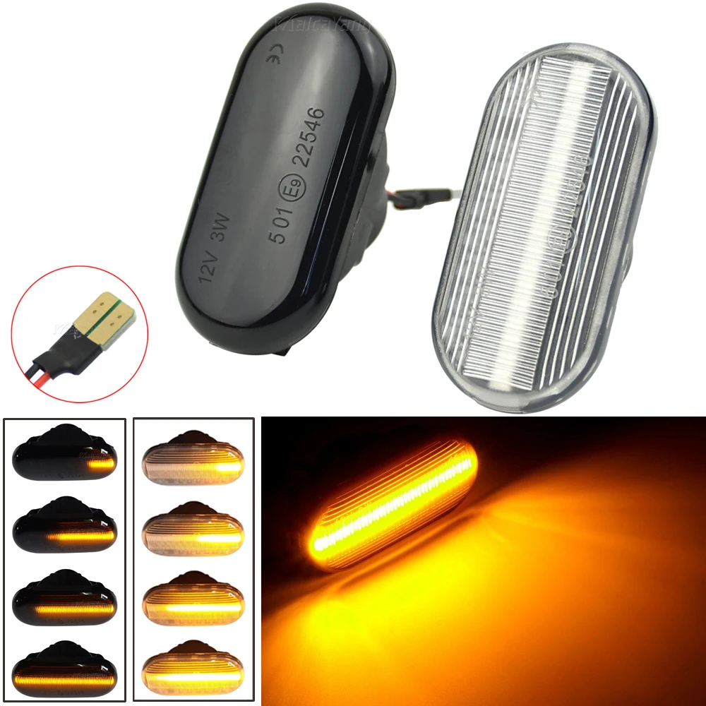 Car Side Marker Light Dynamic LED Turn Signal Lamp For Nissan Tiida C11