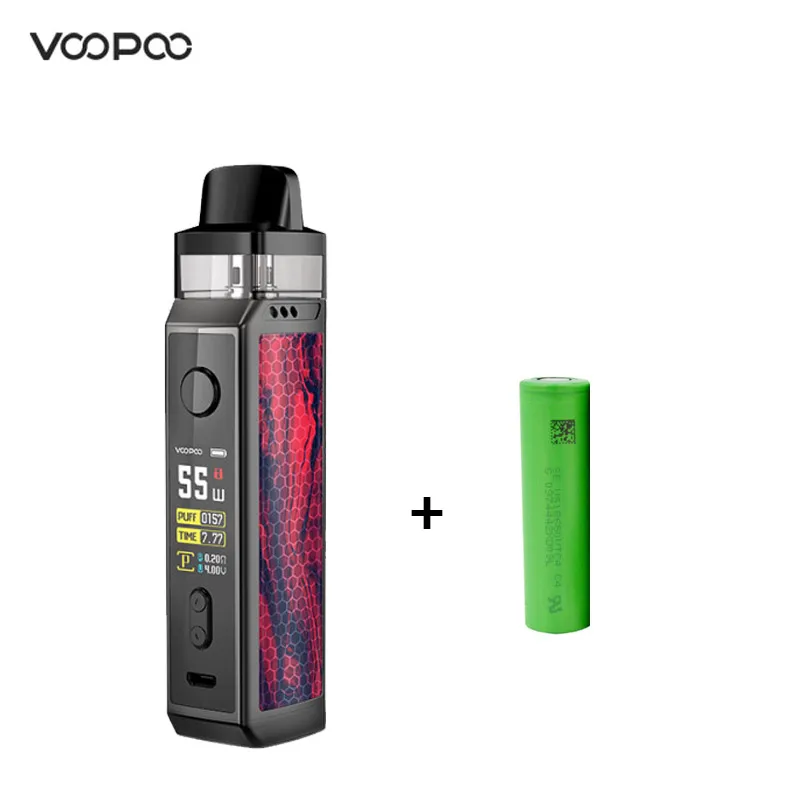 With battery Scarlet 70 Вт VOOPOO VINCI X Pod Комплект питание от одной 18650 батареи двойной катушки системы с 5,5 мл картридж VS Vinci комплект/Drag 2 - Цвет: With battery Scarlet