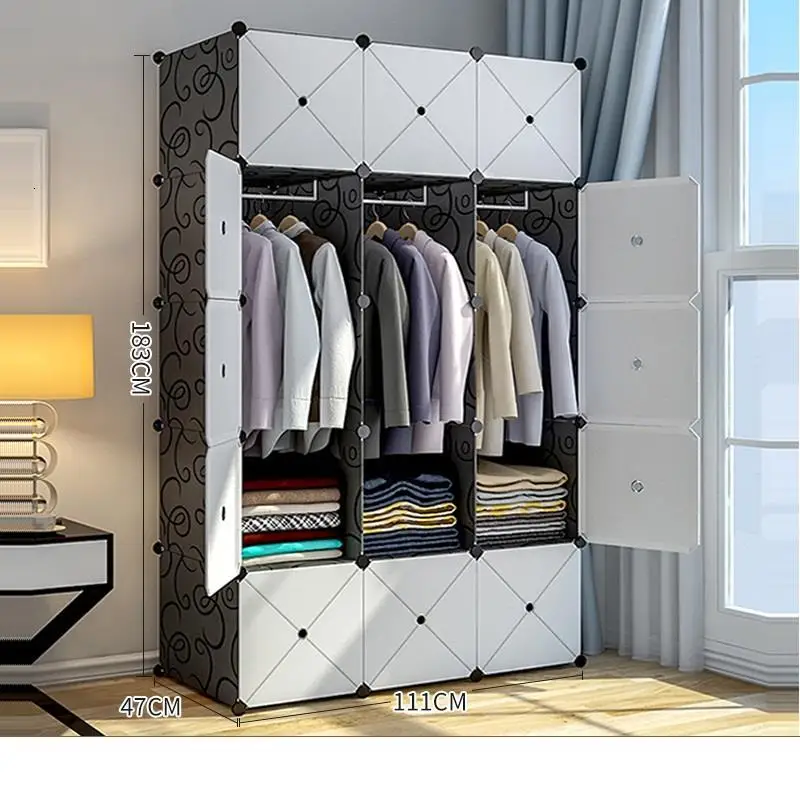Version M Penderie Chambre Moveis хранение Guardaroba Kleiderschrank Meuble Rangement Armadio шкаф для общежития Mueble шкаф - Цвет: Version M
