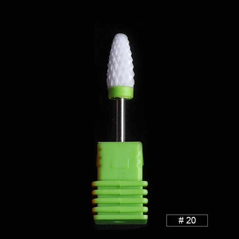 Pattern 20 Керамические фрезерные маникюрные сверла карбида для ногтей керамические твердосплавные фрезы для дрель для ногтей - Цвет: Pattern 20