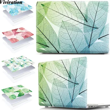 

For Macbook Air 11 A1370 A1465 Case Cover Full Edging Notebook Protective Shell Pouch Pretty Leaves Prints Laptop Replace Cover